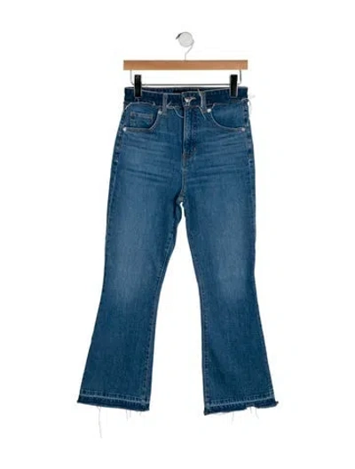 Pre-owned Veronica Beard High-rise Wide Leg Jeans In Blue