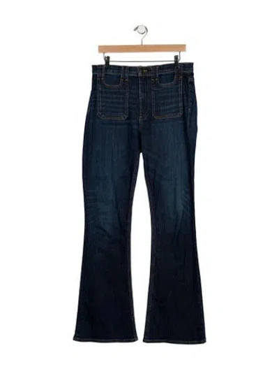 Pre-owned Veronica Beard High-rise Wide Leg Jeans In Blue