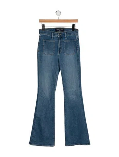 Pre-owned Veronica Beard High-rise Wide Leg Jeans In Blue