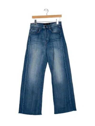 Pre-owned Veronica Beard High-rise Wide Leg Jeans In Blue
