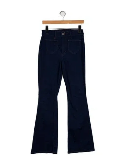 Pre-owned Veronica Beard High-rise Wide Leg Jeans In Blue