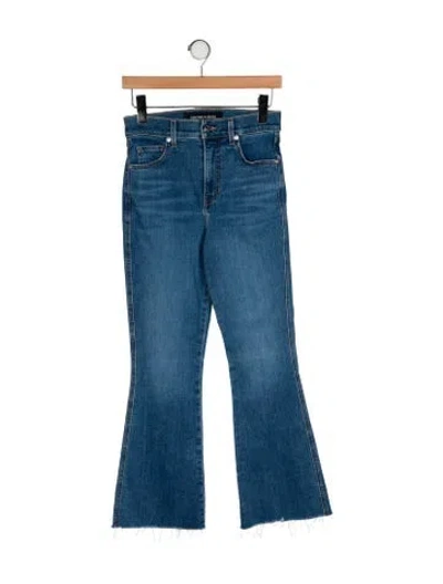 Pre-owned Veronica Beard High-rise Wide Leg Jeans In Blue