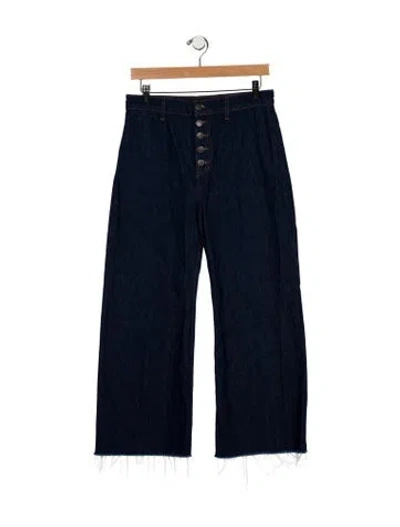 Pre-owned Veronica Beard High-rise Wide Leg Jeans In Blue