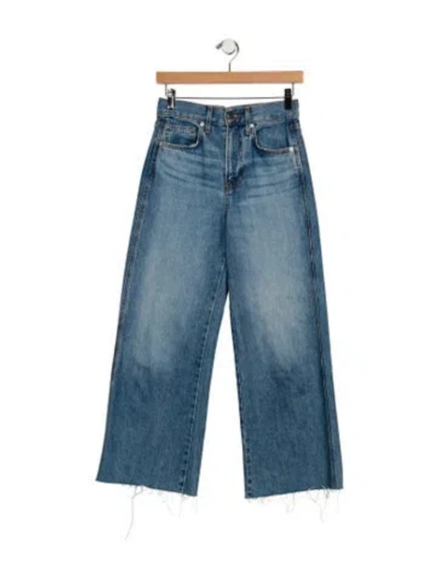 Pre-owned Veronica Beard High-rise Wide Leg Jeans In Blue