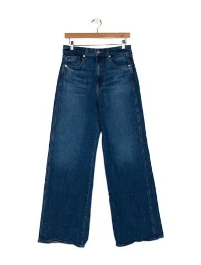 Pre-owned Veronica Beard High-rise Wide Leg Jeans In Blue