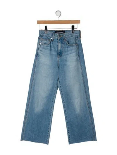 Pre-owned Veronica Beard High-rise Wide Leg Jeans In Blue
