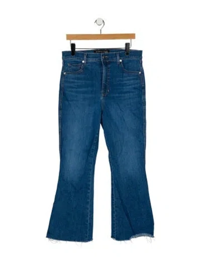 Pre-owned Veronica Beard High-rise Wide Leg Jeans In Blue