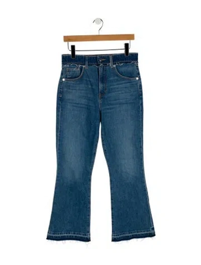 Pre-owned Veronica Beard High-rise Wide Leg Jeans In Blue