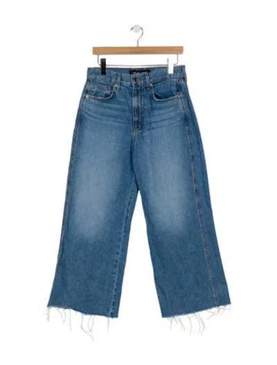 Pre-owned Veronica Beard High-rise Wide Leg Jeans In Blue