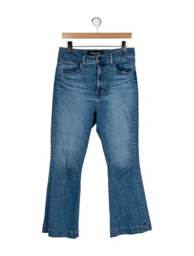 Pre-owned Veronica Beard High-rise Wide Leg Jeans In Blue