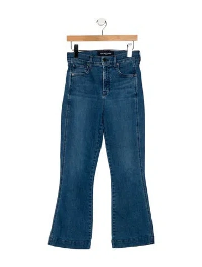 Pre-owned Veronica Beard High-rise Wide Leg Jeans In Blue