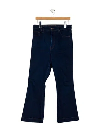 Pre-owned Veronica Beard High-rise Wide Leg Jeans In Blue