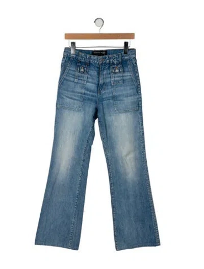 Pre-owned Veronica Beard High-rise Wide Leg Jeans In Blue
