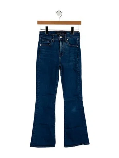 Pre-owned Veronica Beard High-rise Wide Leg Jeans In Blue