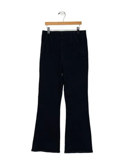 Pre-owned Veronica Beard High-rise Wide Leg Jeans In Blue