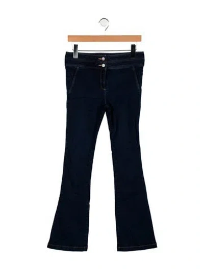 Pre-owned Veronica Beard High-rise Wide Leg Jeans In Blue