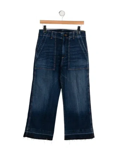 Pre-owned Veronica Beard High-rise Wide Leg Jeans In Blue