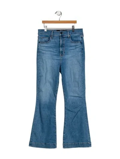 Pre-owned Veronica Beard High-rise Wide Leg Jeans In Blue