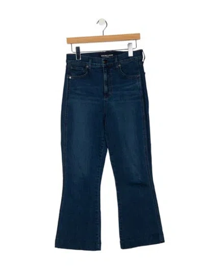 Pre-owned Veronica Beard High-rise Wide Leg Jeans In Blue