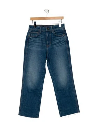 Pre-owned Veronica Beard High-rise Wide Leg Jeans In Blue