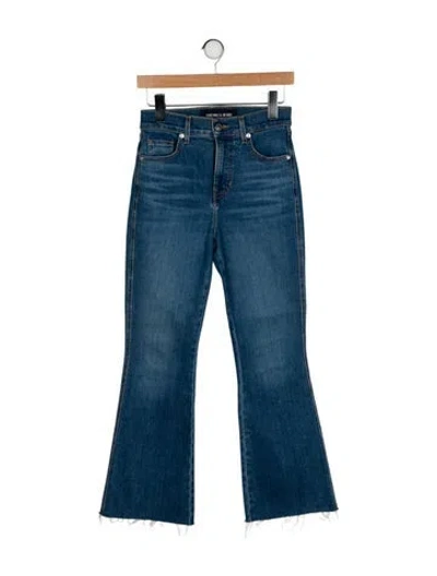 Pre-owned Veronica Beard High-rise Wide Leg Jeans In Blue