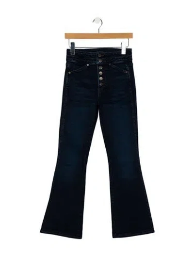 Pre-owned Veronica Beard High-rise Wide Leg Jeans In Blue