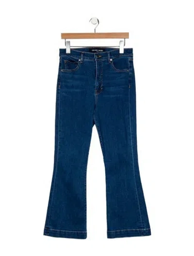 Pre-owned Veronica Beard High-rise Wide Leg Jeans In Blue