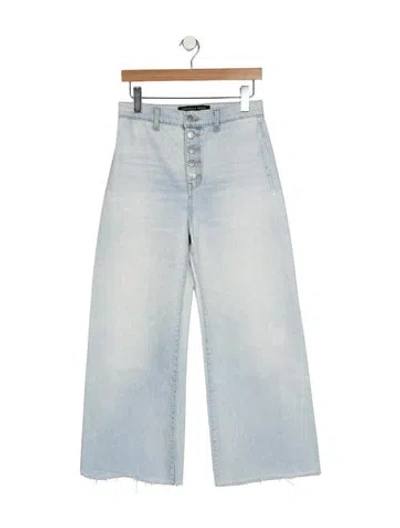 Pre-owned Veronica Beard High-rise Wide Leg Jeans In Blue
