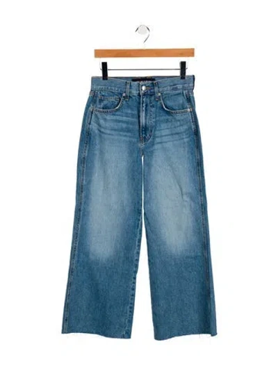 Pre-owned Veronica Beard High-rise Wide Leg Jeans In Blue