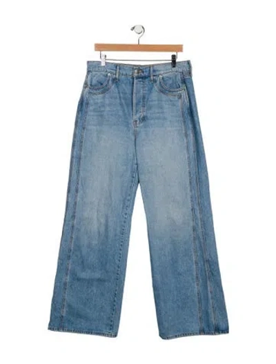 Pre-owned Veronica Beard High-rise Wide Leg Jeans In Blue
