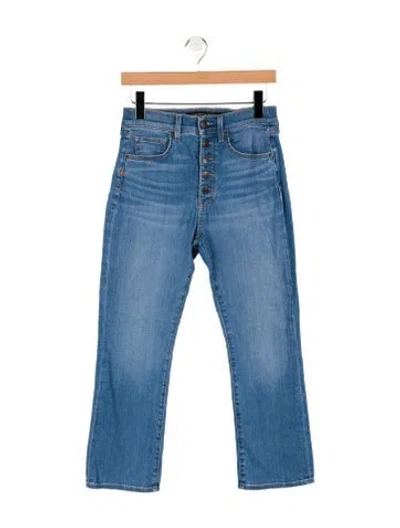 Pre-owned Veronica Beard High-rise Wide Leg Jeans In Blue