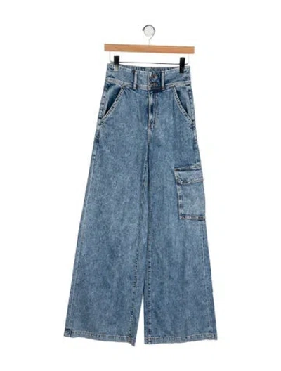 Pre-owned Veronica Beard High-rise Wide Leg Jeans In Blue