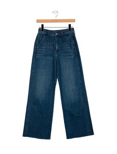Pre-owned Veronica Beard High-rise Wide Leg Jeans In Blue