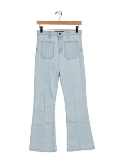 Pre-owned Veronica Beard High-rise Wide Leg Jeans In Blue