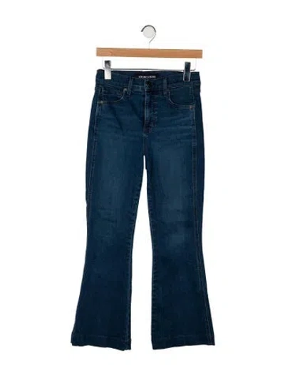 Pre-owned Veronica Beard High-rise Wide Leg Jeans In Blue
