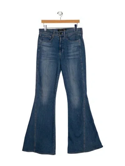Pre-owned Veronica Beard High-rise Wide Leg Jeans In Blue