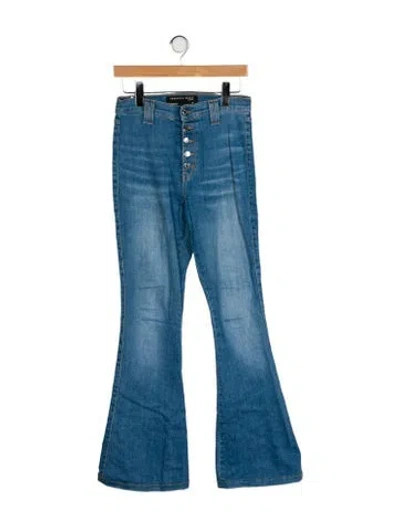 Pre-owned Veronica Beard High-rise Wide Leg Jeans In Blue