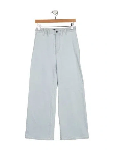 Pre-owned Veronica Beard High-rise Wide Leg Jeans In Blue