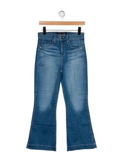 Pre-owned Veronica Beard High-rise Wide Leg Jeans In Blue