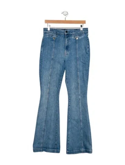 Pre-owned Veronica Beard High-rise Wide Leg Jeans In Blue