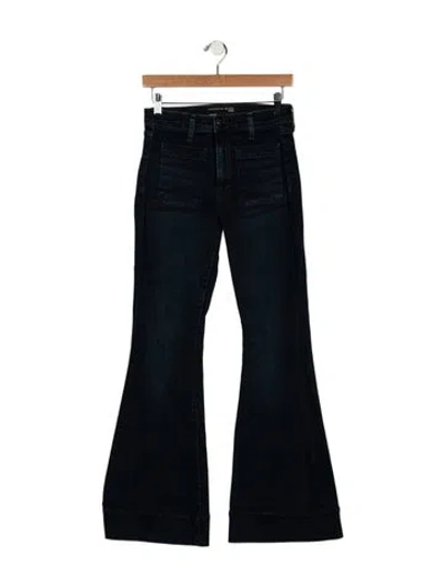 Pre-owned Veronica Beard High-rise Wide Leg Jeans In Blue