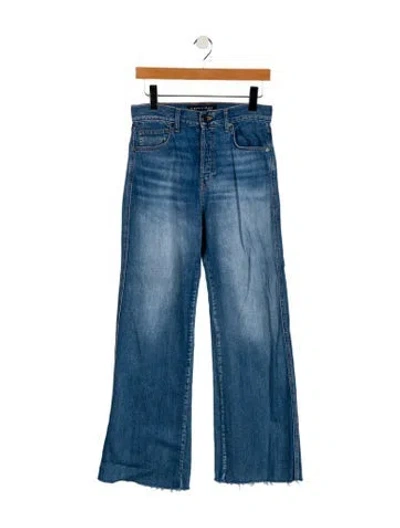 Pre-owned Veronica Beard High-rise Wide Leg Jeans In Blue