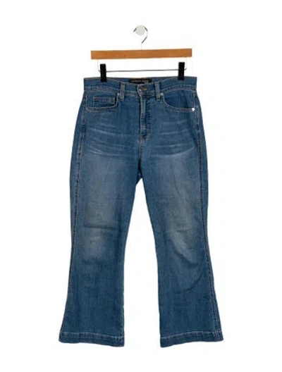 Pre-owned Veronica Beard High-rise Wide Leg Jeans In Blue