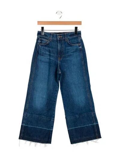 Pre-owned Veronica Beard High-rise Wide Leg Jeans In Blue