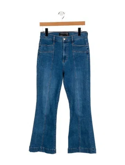 Pre-owned Veronica Beard High-rise Wide Leg Jeans In Blue