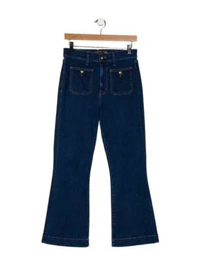 Pre-owned Veronica Beard High-rise Wide Leg Jeans In Blue