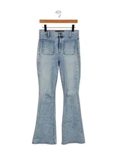 Pre-owned Veronica Beard High-rise Wide Leg Jeans In Blue