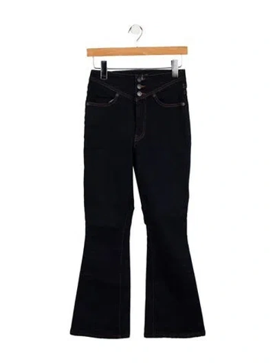 Pre-owned Veronica Beard High-rise Wide Leg Jeans In Blue