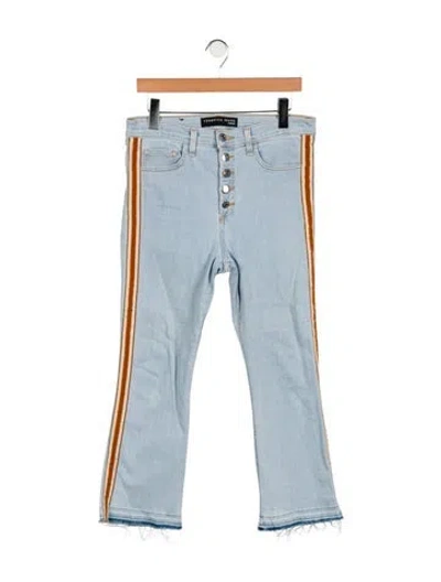 Pre-owned Veronica Beard High-rise Wide Leg Jeans In Blue