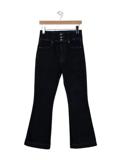 Pre-owned Veronica Beard High-rise Wide Leg Jeans In Blue